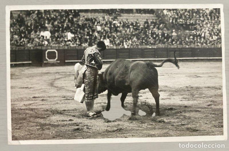 Postales: CPA Tauromaquia - Reverso Circulado Sevilla a Italia 1933 - Marcas de Fot&oacute;grafo S&aacute;nchez del Pando y