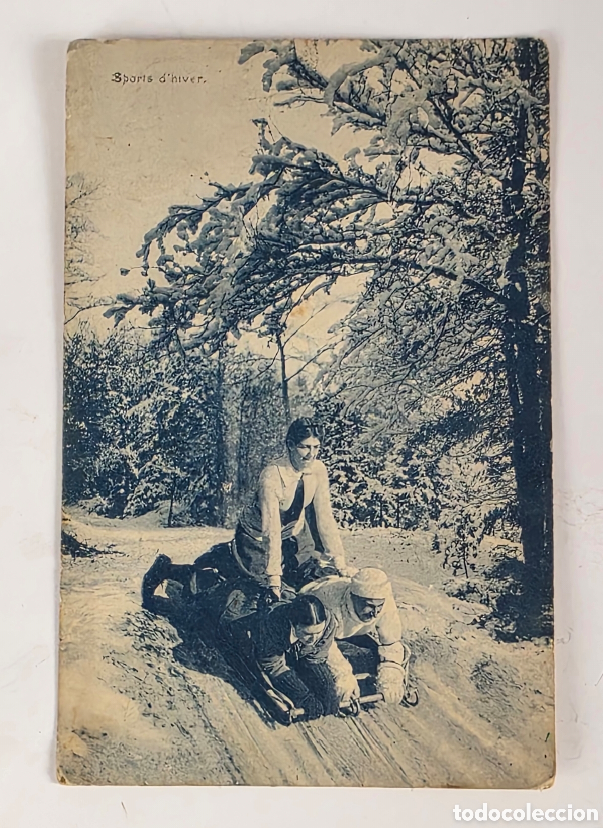 Postales: Antigua Postal Fotogr&aacute;fica Sports d' Hivern - Deportes de Invierno Trineo Nieve