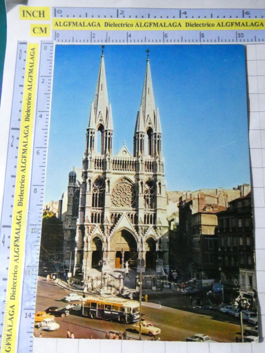 Postales: POSTAL DE FRANCIA. MARSELLA MARSEILLE. L'EGLISE SAINT VICENT DE PAUL TROLEB&Uacute;S. 1628