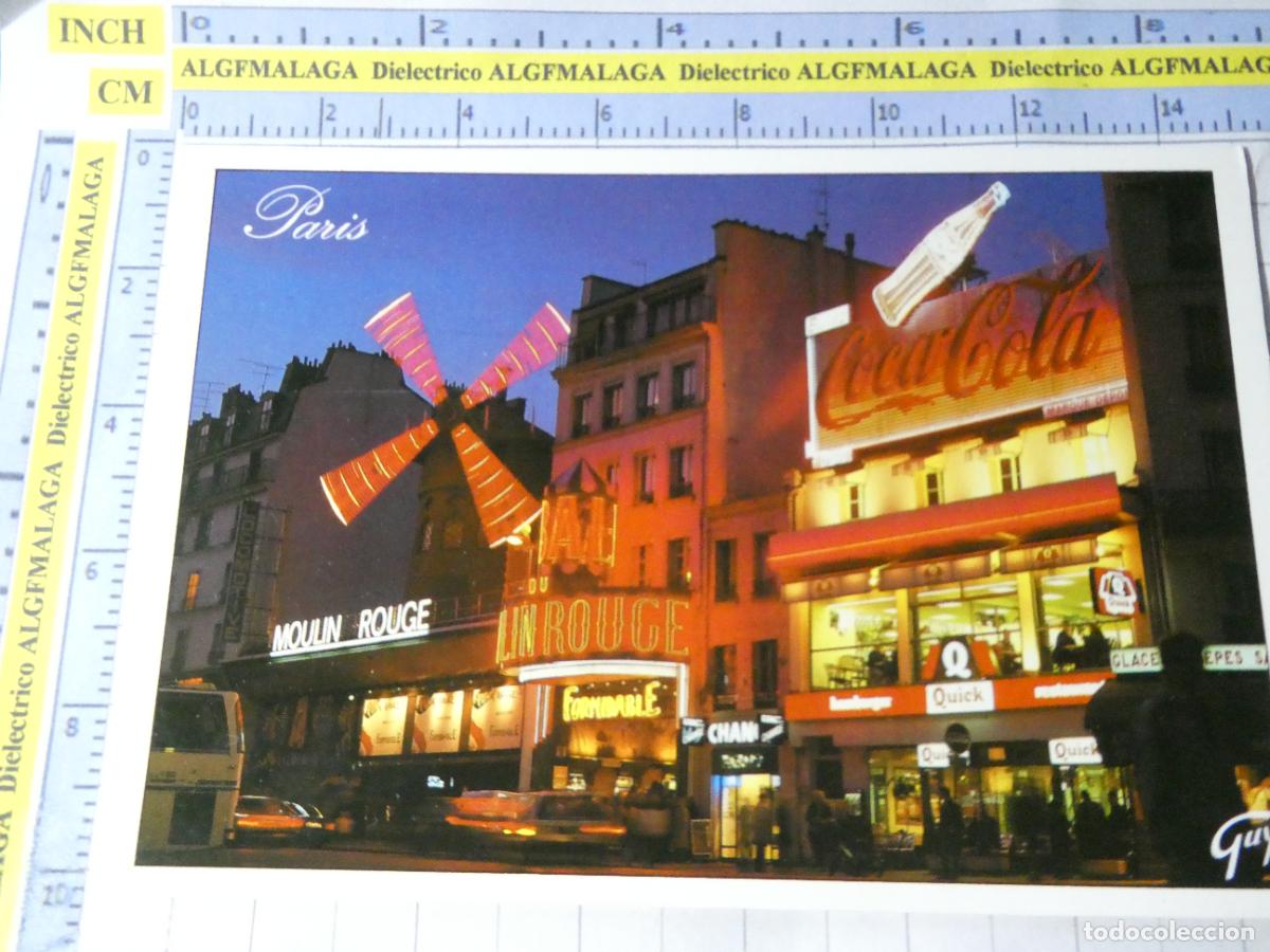 Postales: POSTAL DE FRANCIA. PARIS MOULIN ROUGE. LUMINOSO COCA COLA. 1629