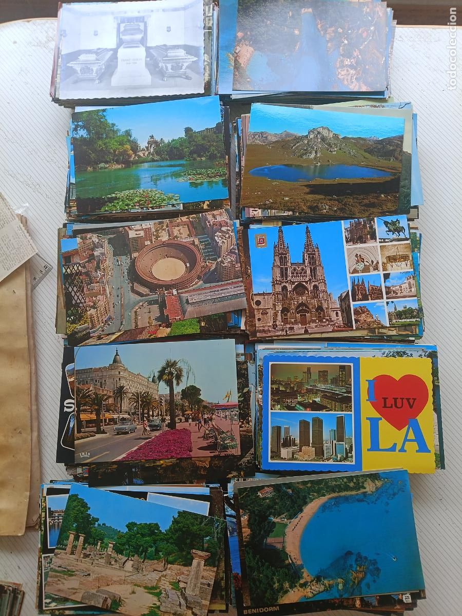 Postales: Lote de 1000 postales, espa&ntilde;olas y extranjeras