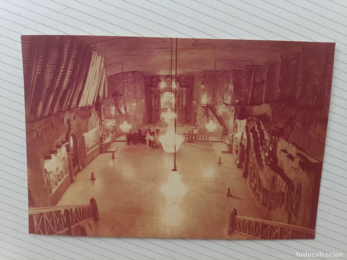 Postales: Polonia. Minas de Wieliczka, circulada con matasellos conmemorativo
