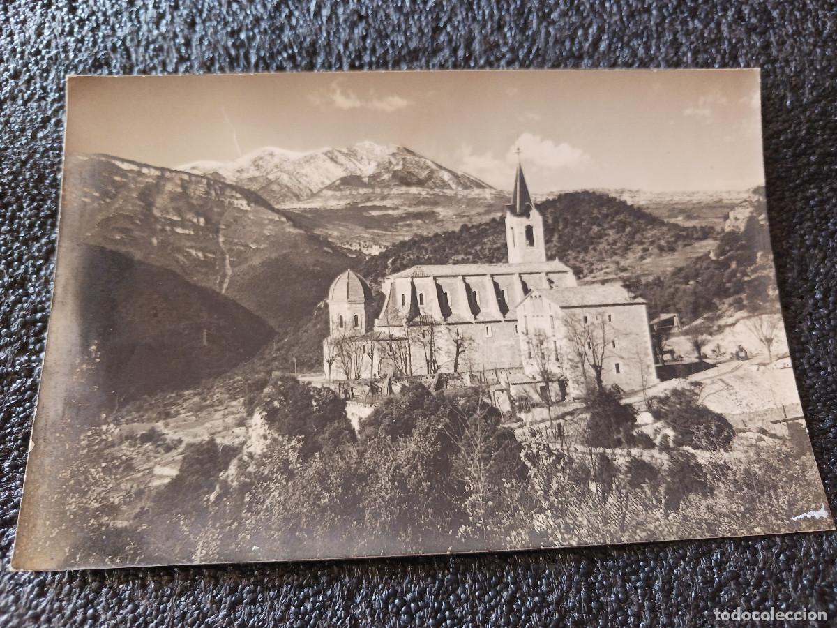 Postales: LA NOU, SANTUARI DE LOURDES AL FONS la serra d`en cija &ndash; FOTO DESEURAS, circulada 1963