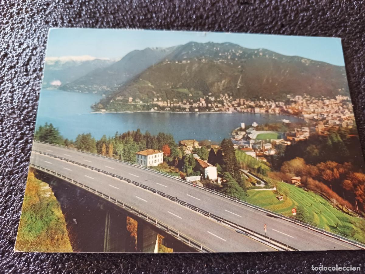 Postales: como, nuovo raccordo autostradale, circulada 1971