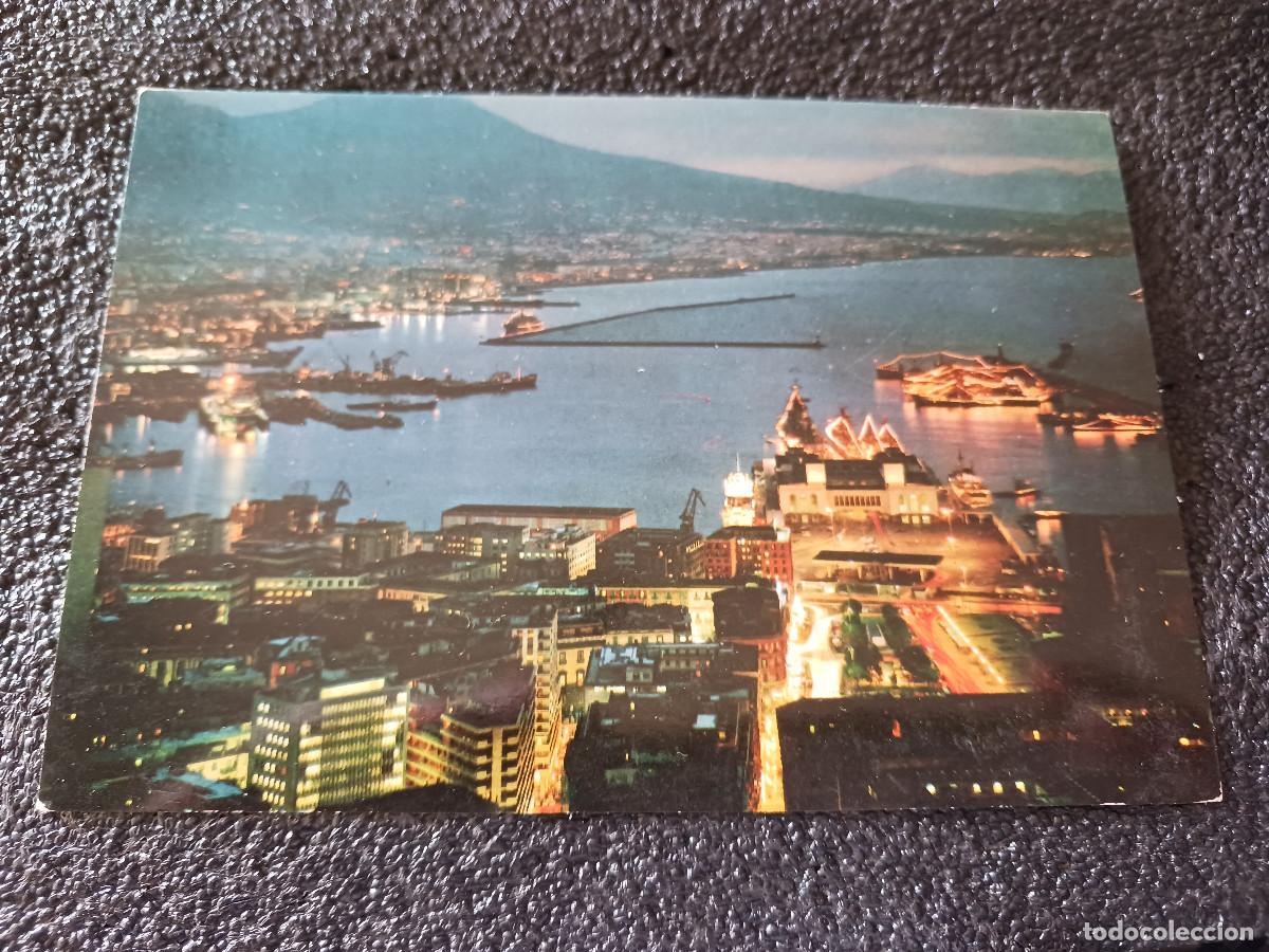 Postales: napoli, il porto nocturno, ed. GM, na 185