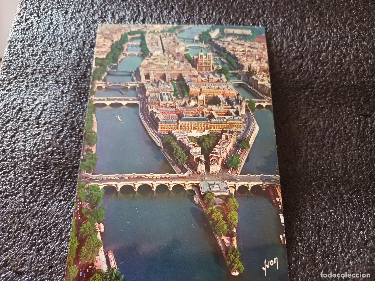 Postales: paris, l`ille de la cite et la seine, ed. yvon