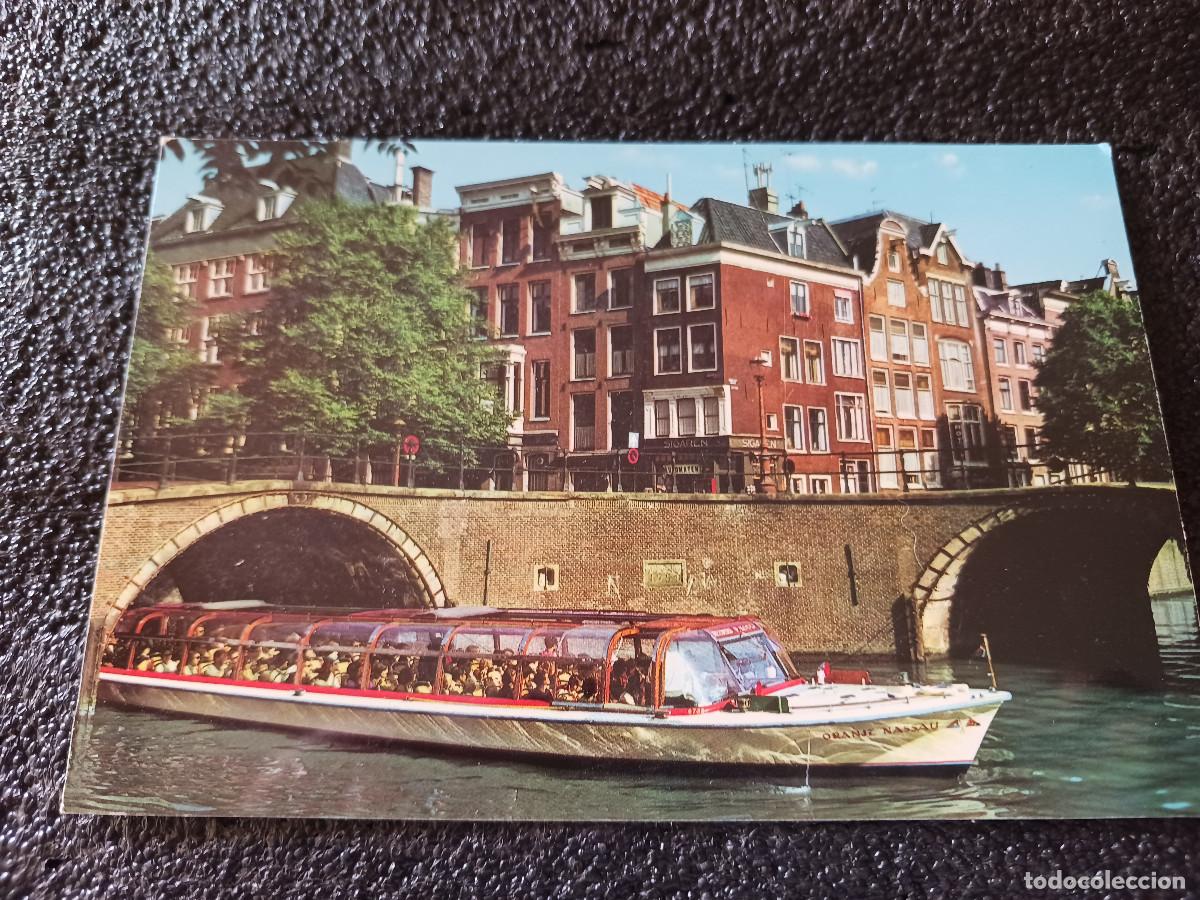 Postales: amsterdam, herengracht cerca de los siete puentes
