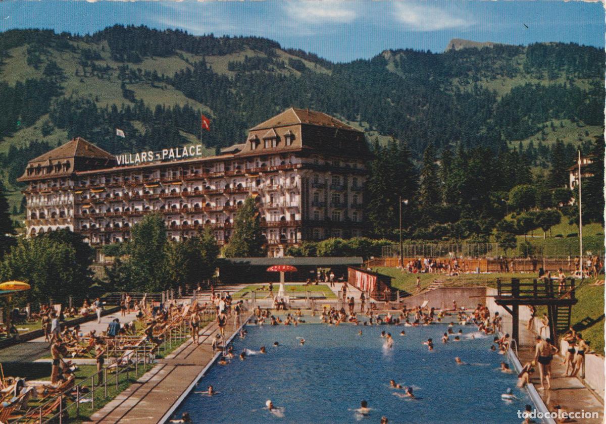 Postales: FRANCIA, VILLARS, LA PISCINA ET LE VILLARS-PALACE - EDITIONS JAEGER 273 - S/C