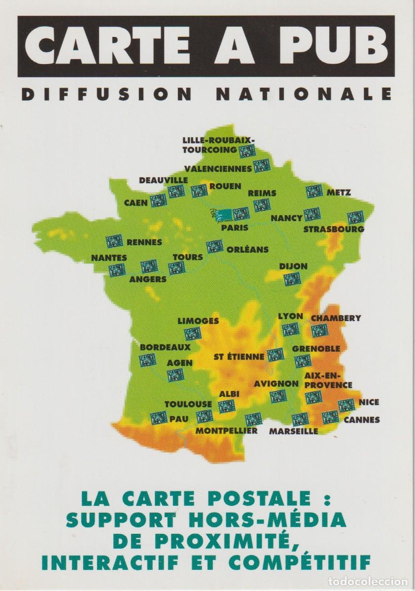 Postales: FRANCIA. MAPA DE POSTALES PUBLICITARIAS ... SIN CIRCULAR