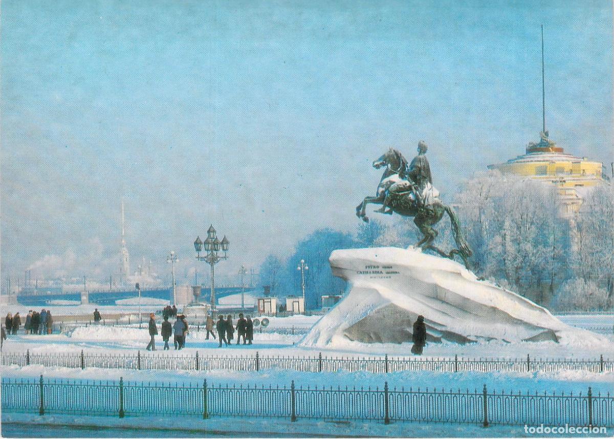 Postales: Postal Leningrado El Jinete de Bronce Plaza Decembristas URSS