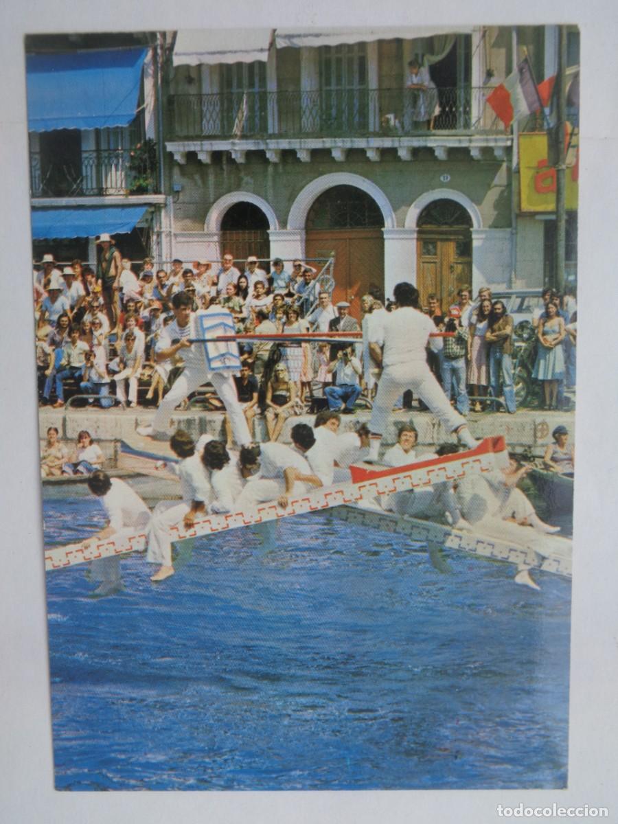 Cartes Postales: POSTAL DE SETE , HERAULT ( FRANCIA ): JUEGOS NAUTICOS EN EL CANAL. A&Ntilde;OS 60