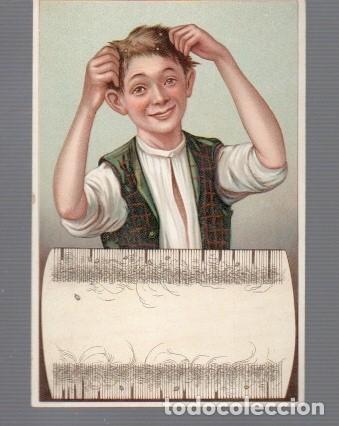 Postales: POSTAL DE HUMOR EDITOR EN ALEMANIA SACANDO PIOJOS SIN ESTAR ESCRITA