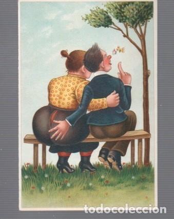 Postales: POSTAL DE HUMOR EDITOR EN ALEMANIA PAREJA EN EL PARQUE SIN ESTAR ESCRITA
