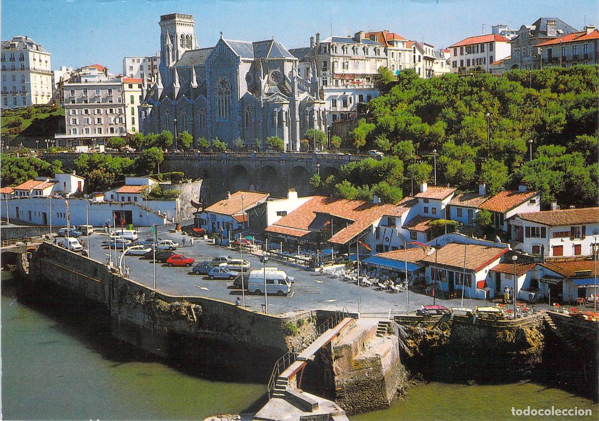 Postales: Postal de Biarritz: Puerto de Pescadores e Iglesia de Santa Eugenia