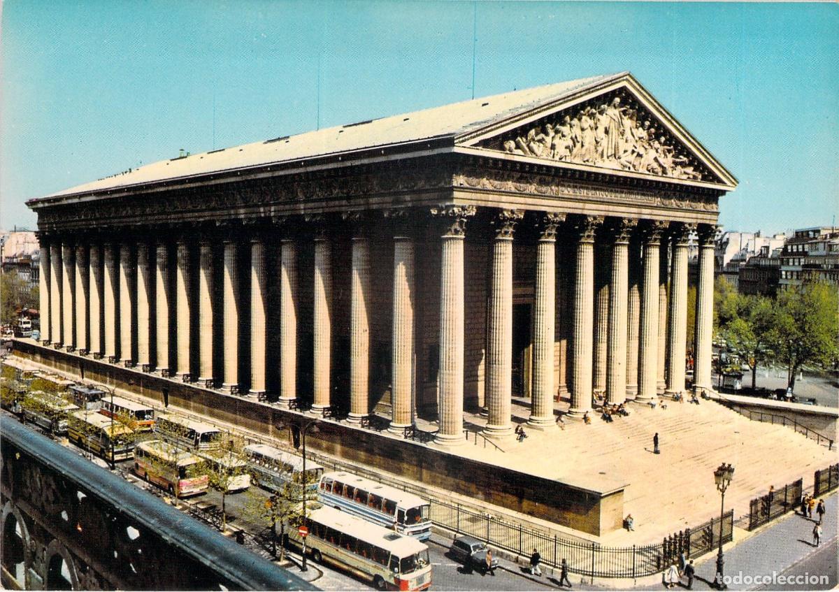 Postales: Postal de la Iglesia de la Madeleine en Par&iacute;s, Francia