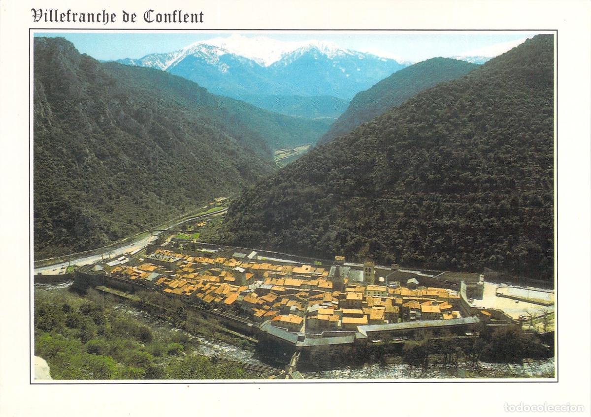 Postales: Postal de Villefranche de Conflent y Vista General del Valle