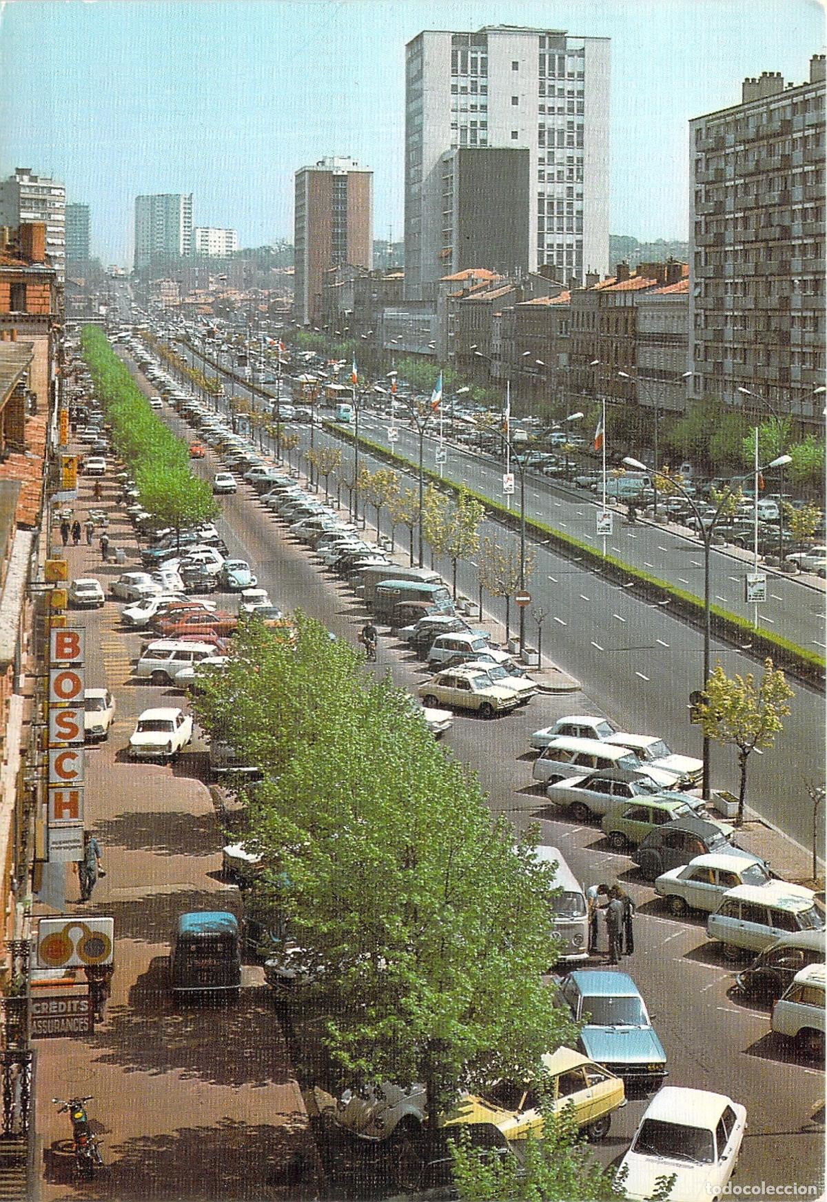 Postales: Postal de Toulouse Les All&eacute;es Jean Jaur&egrave;s con coches cl&aacute;sicos