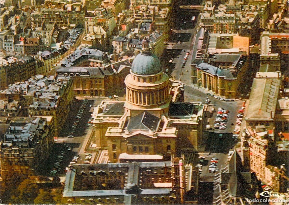 Postales: Postal de Vista A&eacute;rea del Pante&oacute;n en Par&iacute;s