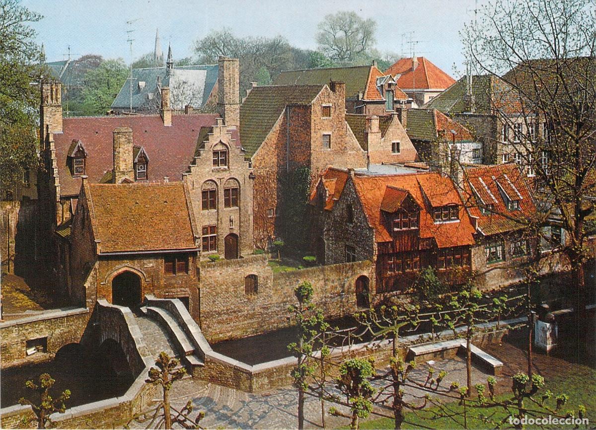 Postales: Postal de Brujas: Puente de San Bonifacio y Jardines Arentshof