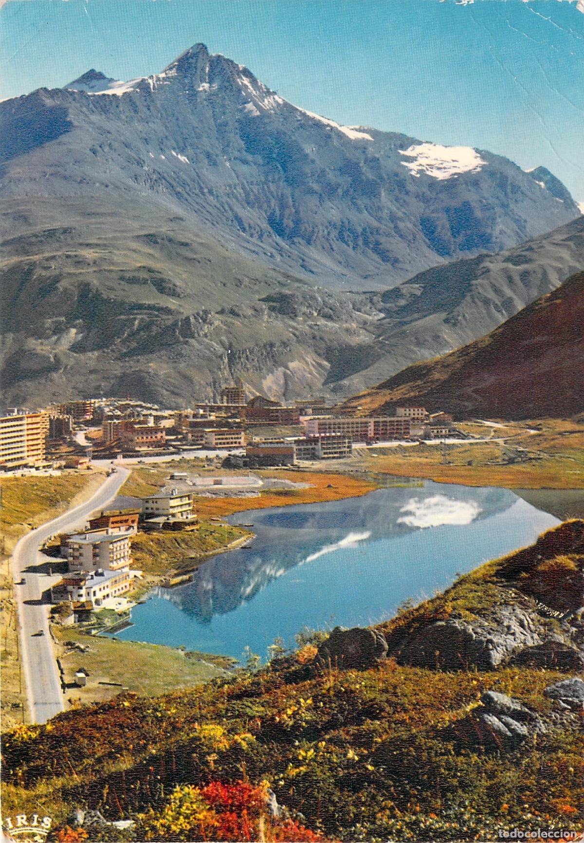 Postales: Postal de Tignes 2100 m, Saboya: El Lago y la Grande Sassi&egrave;re