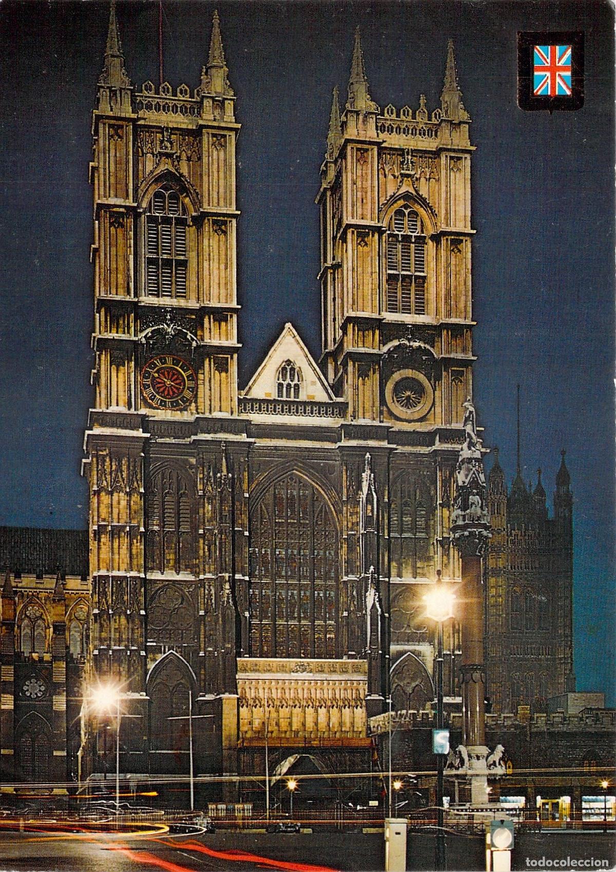 Postales: Postal de la Abad&iacute;a de Westminster en Londres, Inglaterra
