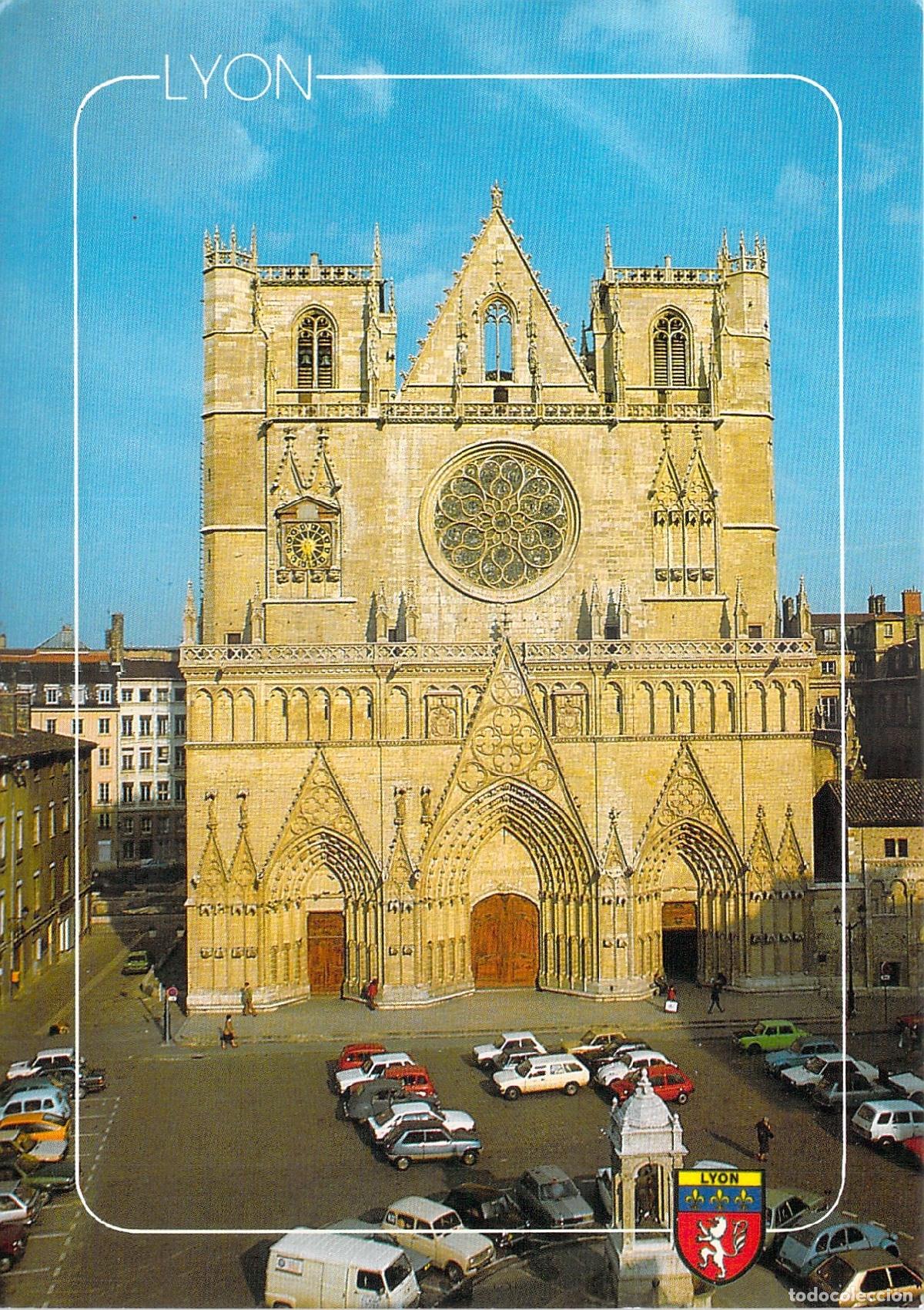 Postales: Postal de la Catedral de San Juan en Lyon Francia
