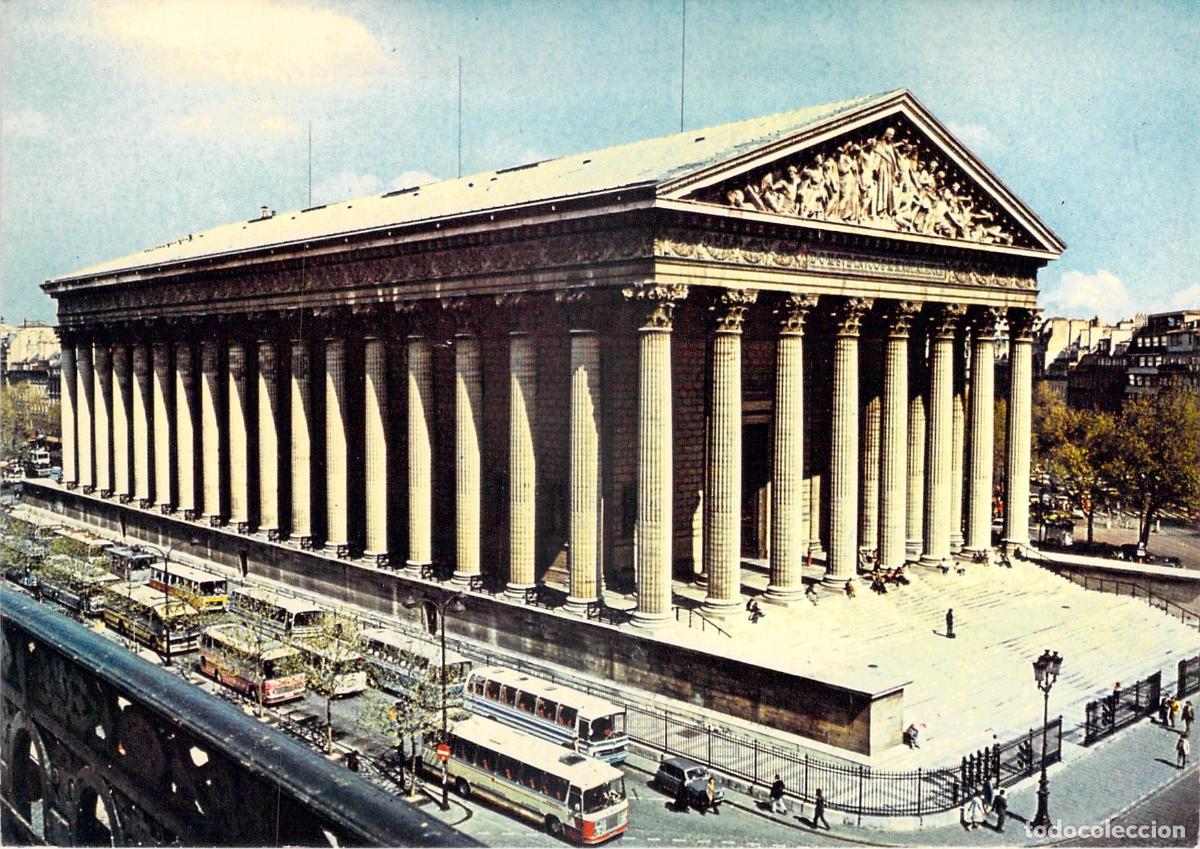 Postales: Postal de la Iglesia de la Madeleine en Par&iacute;s