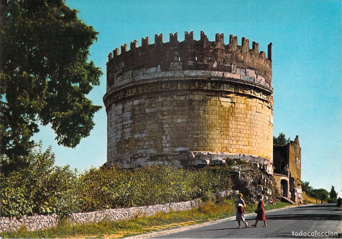 Postales: Postal de la Tumba de Cecilia Metela en Roma, Italia