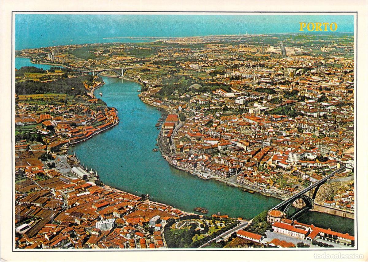 Postales: Postal de Vista A&eacute;rea de Oporto, Portugal