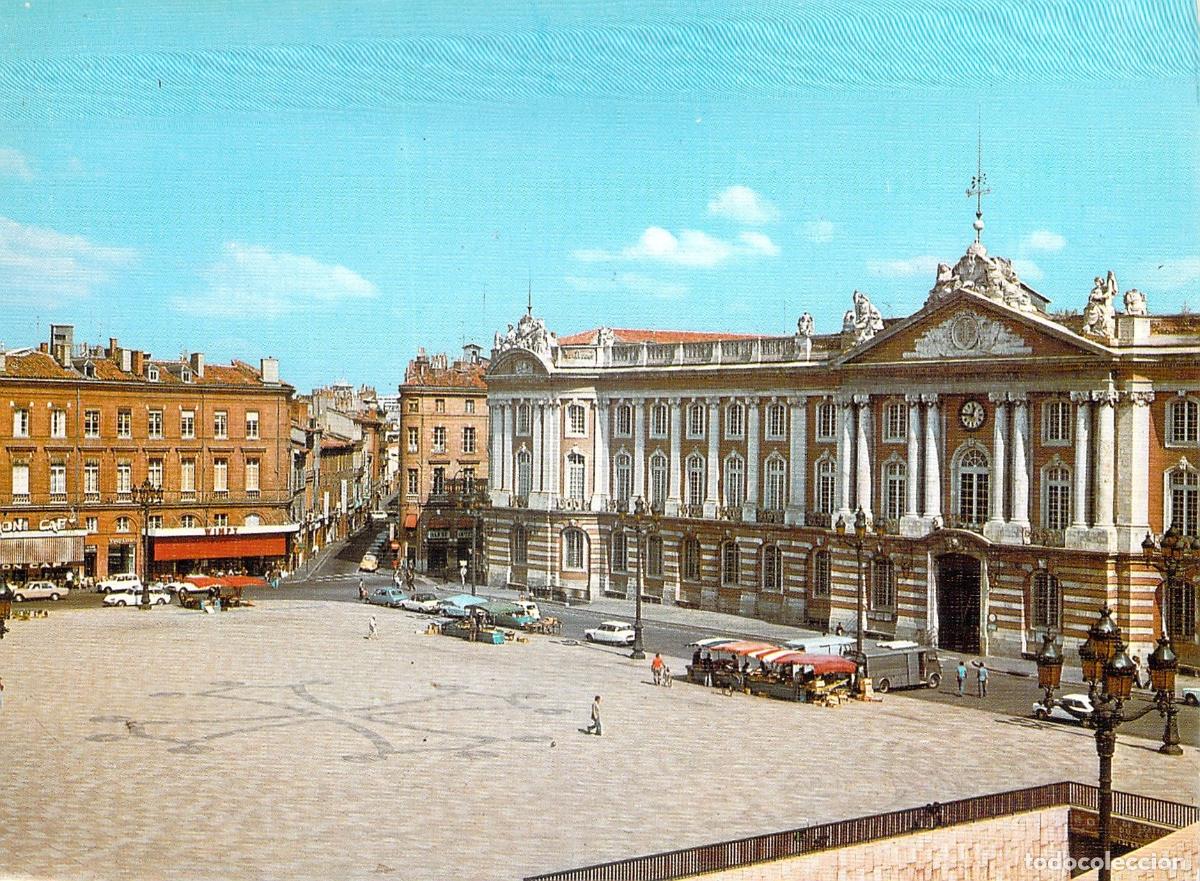 Postales: Postal de la Plaza del Capitolio en Toulouse, Francia