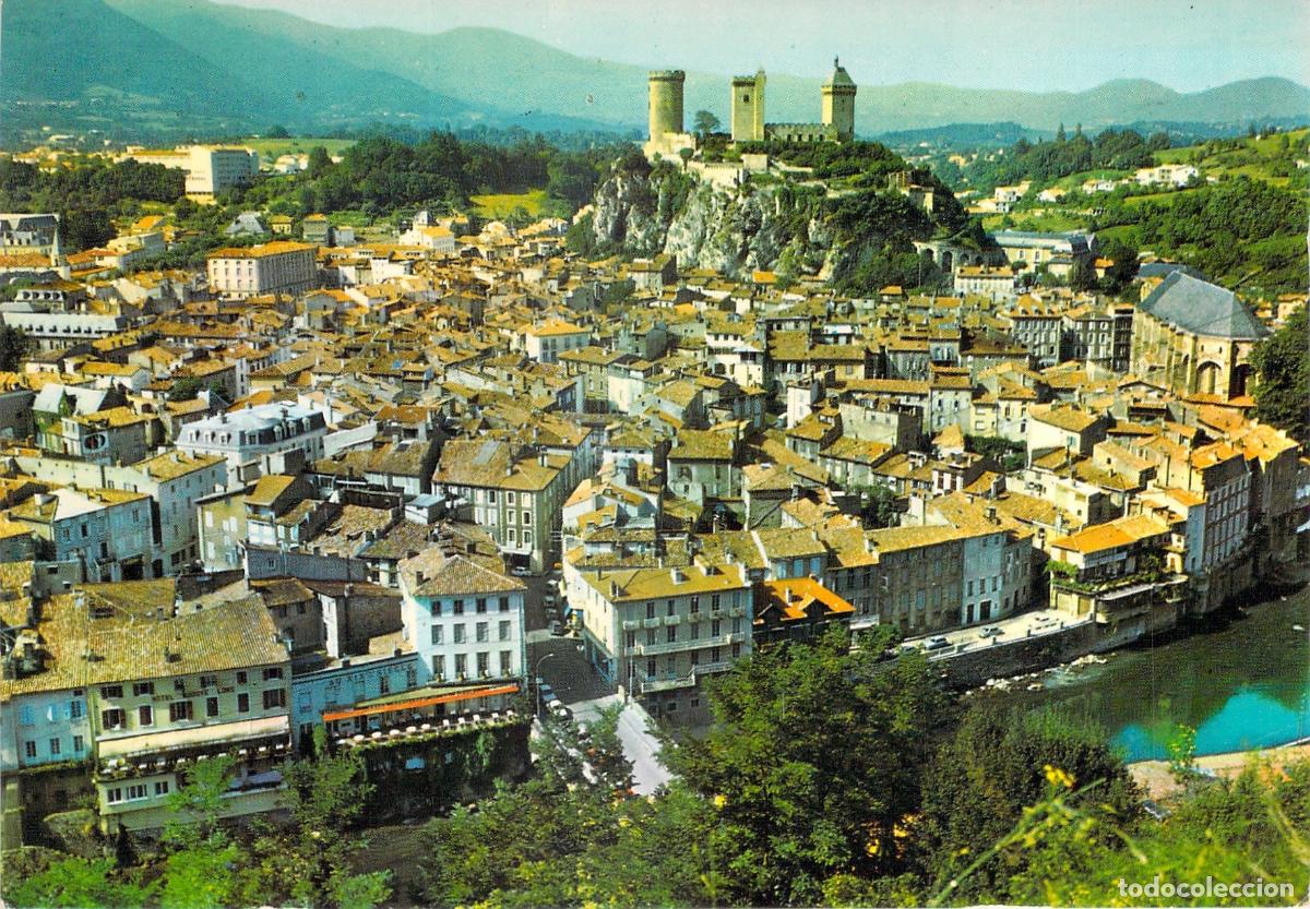 Postales: Postal de la Vista General de Foix y su Castillo, Francia