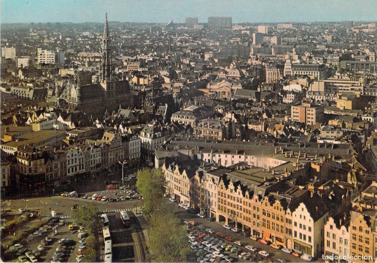 Postales: Postal de Bruselas con Vista Panor&aacute;mica de la Ciudad