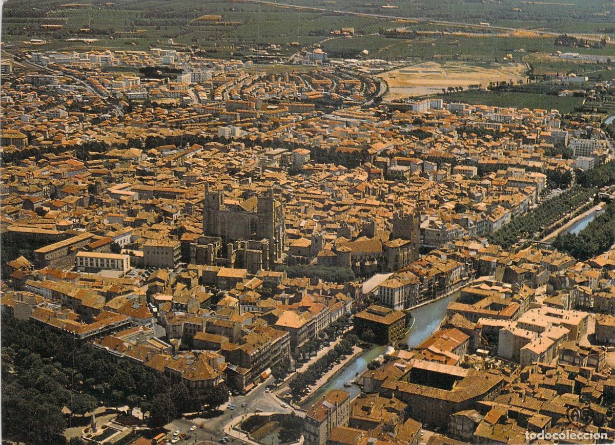 Postales: Postal de Vista A&eacute;rea Panor&aacute;mica de Narbonne, Francia