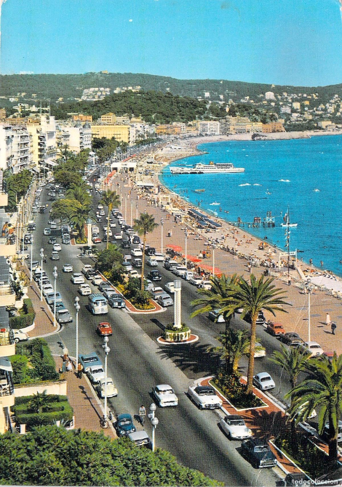 Postales: Postal de la Promenade des Anglais en Niza, Francia