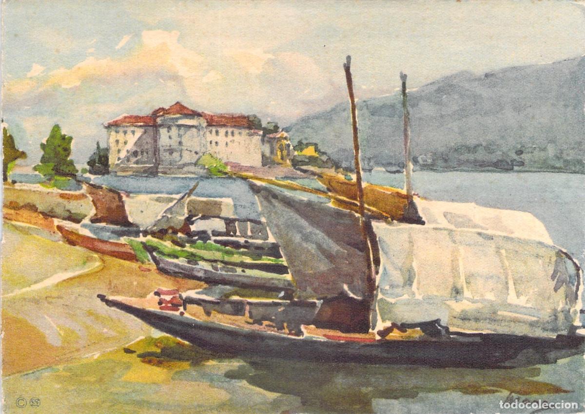 Postales: Postal de Lago Maggiore e Isola Bella, vista desde Isola dei Pescatori