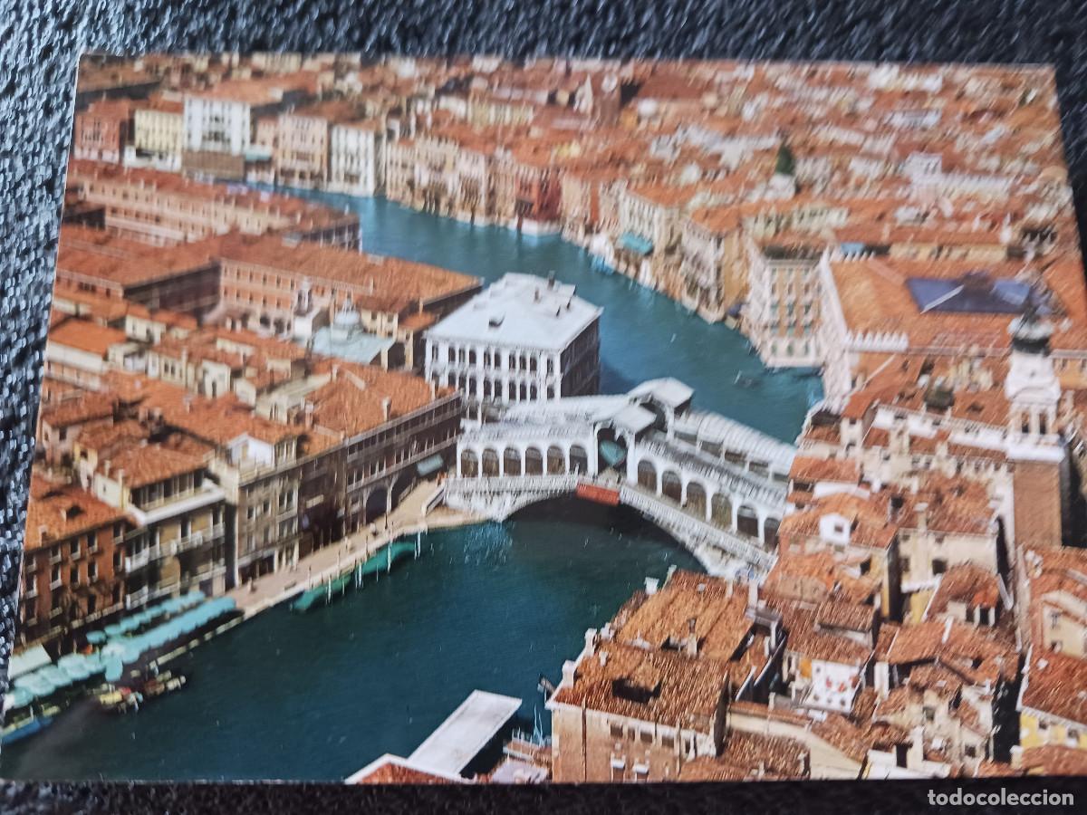 Postales: venezia vista aerea canal grande y puente de rialto, ed. ardo, escrita