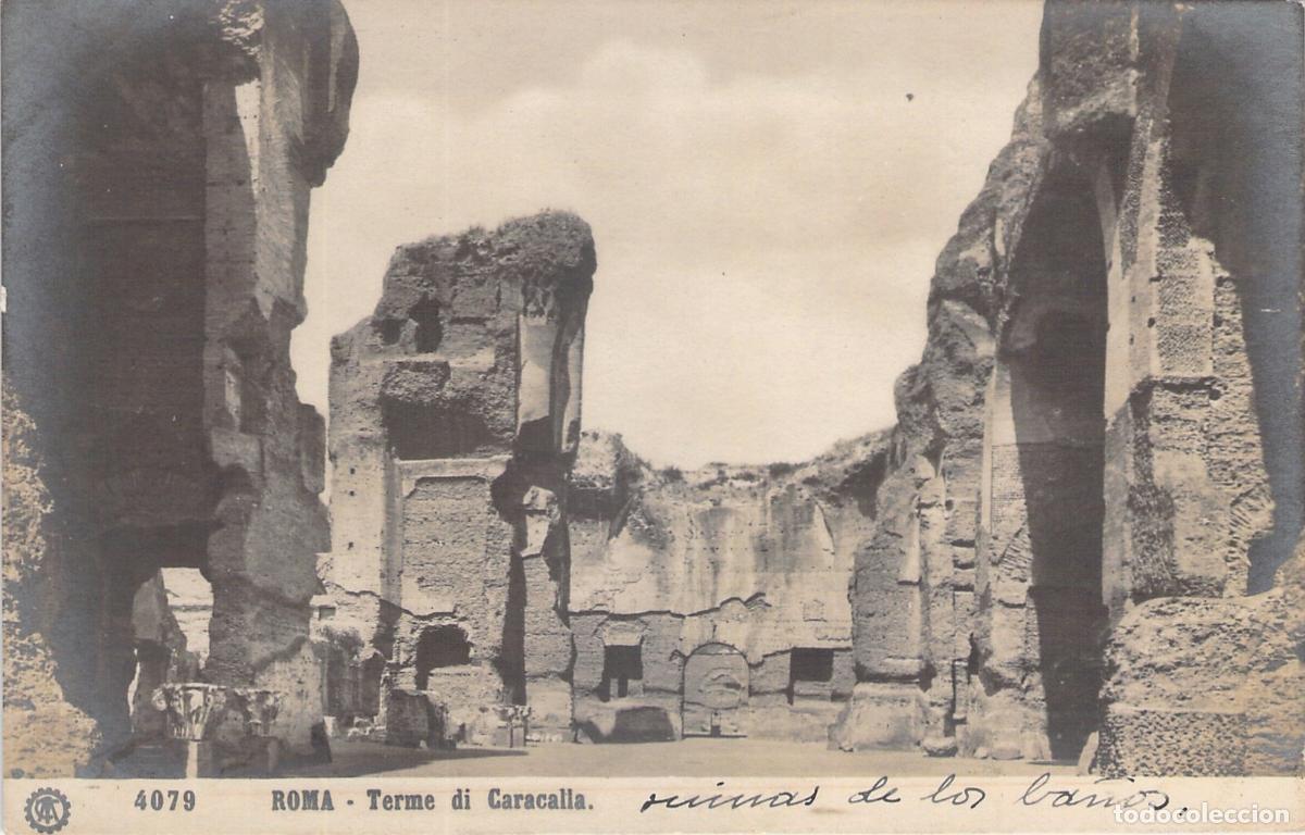Postales: Postal de las Ruinas de las Termas de Caracalla en Roma