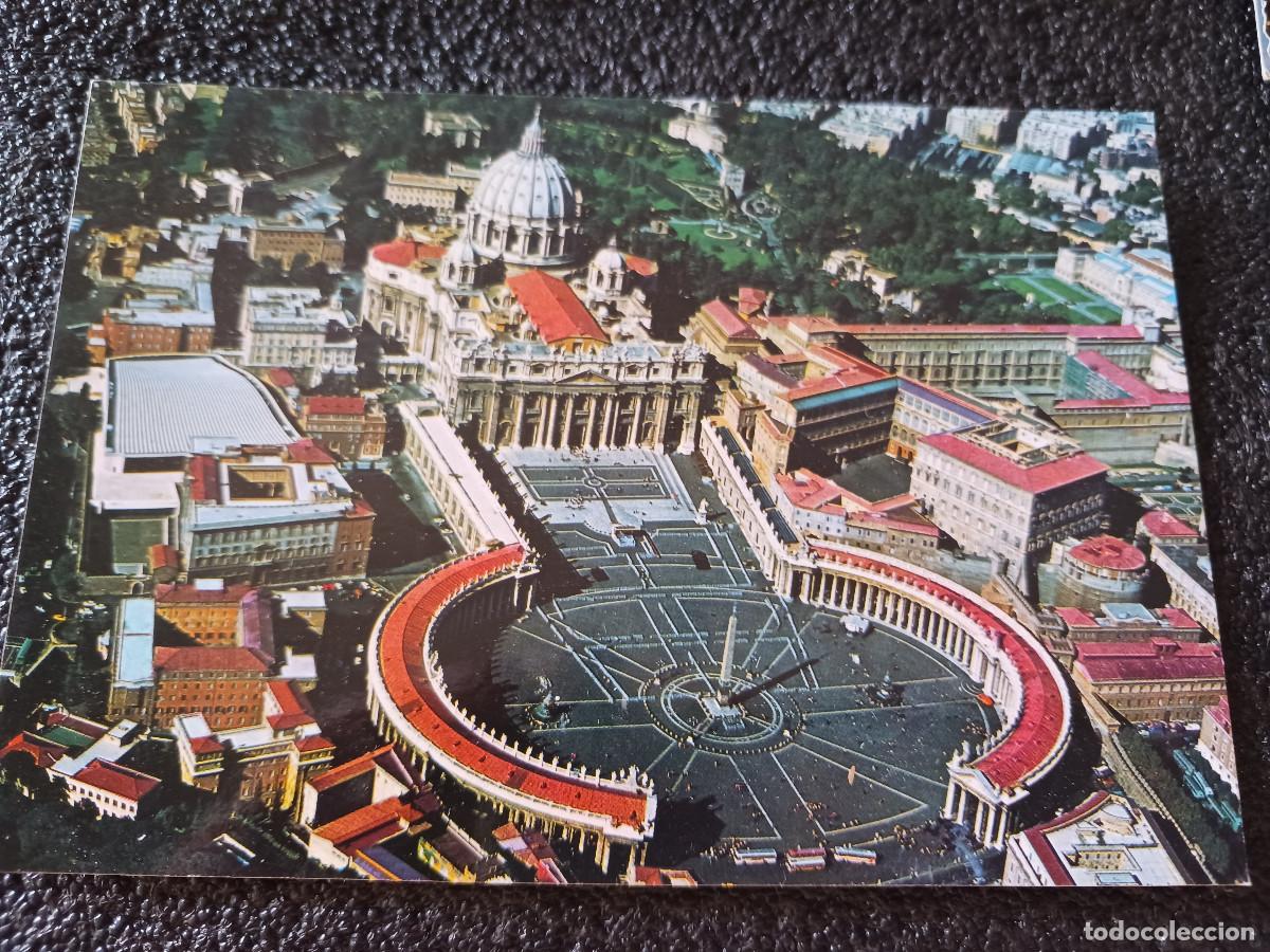Postales: roma, veduta aerea di piazza s. pietro