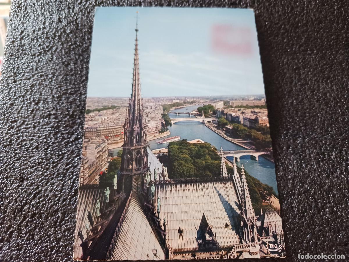 Postales: 533 paris, la fleche de notre dame, circulada 1966