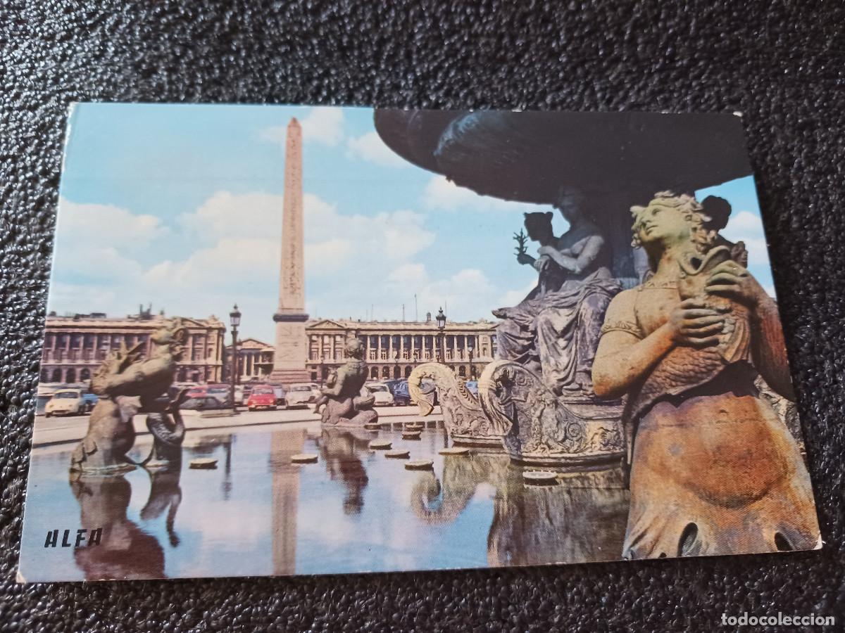 Postales: 714 paris, la place de la concorde, circulada 1966
