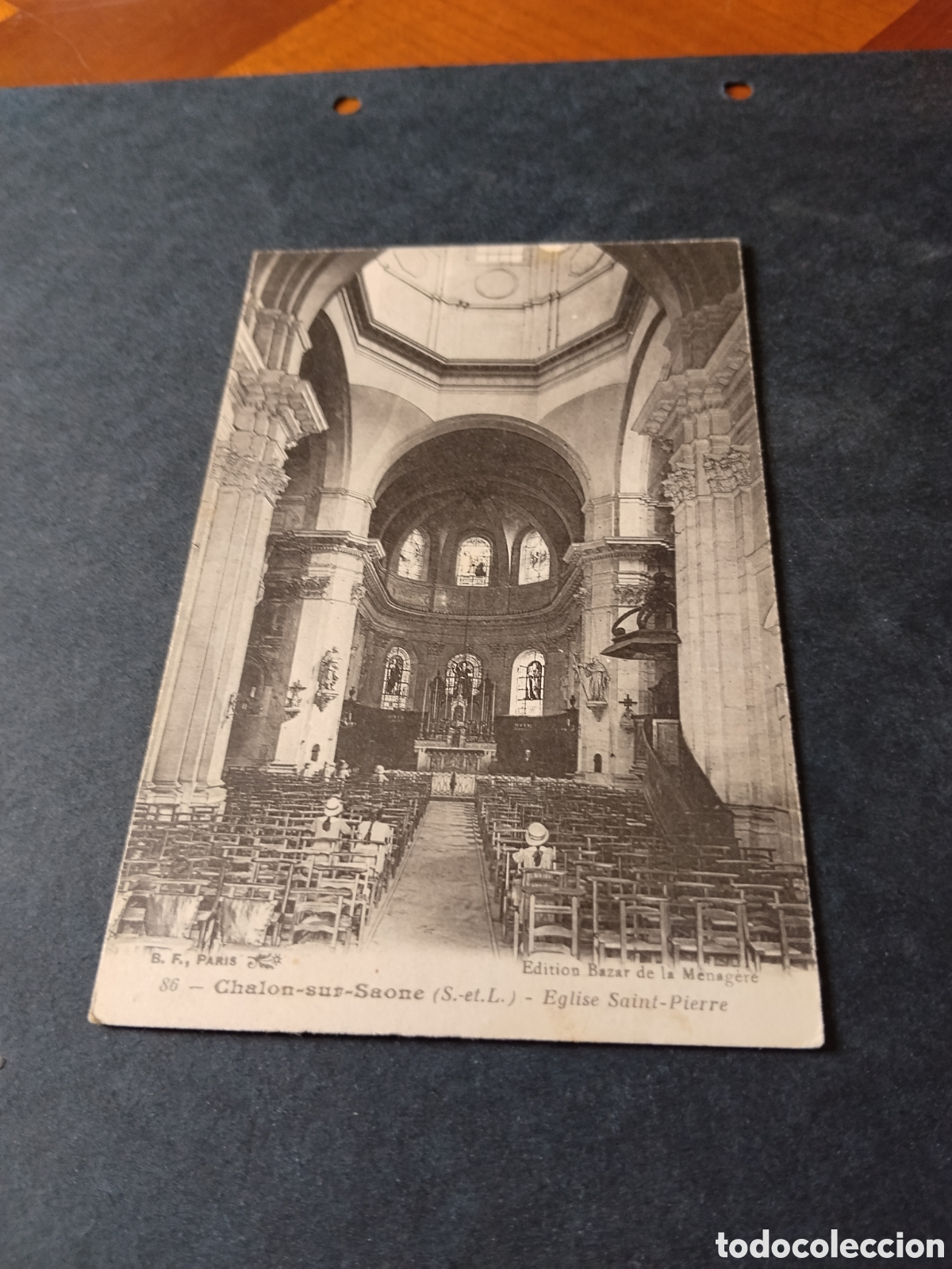 Postales: Postal antigua iglesia chalon sur saone