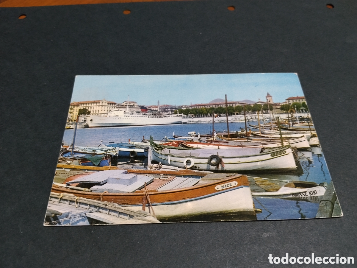 Postales: P&oacute;stal niza Puerto,barco Napole&oacute;n??