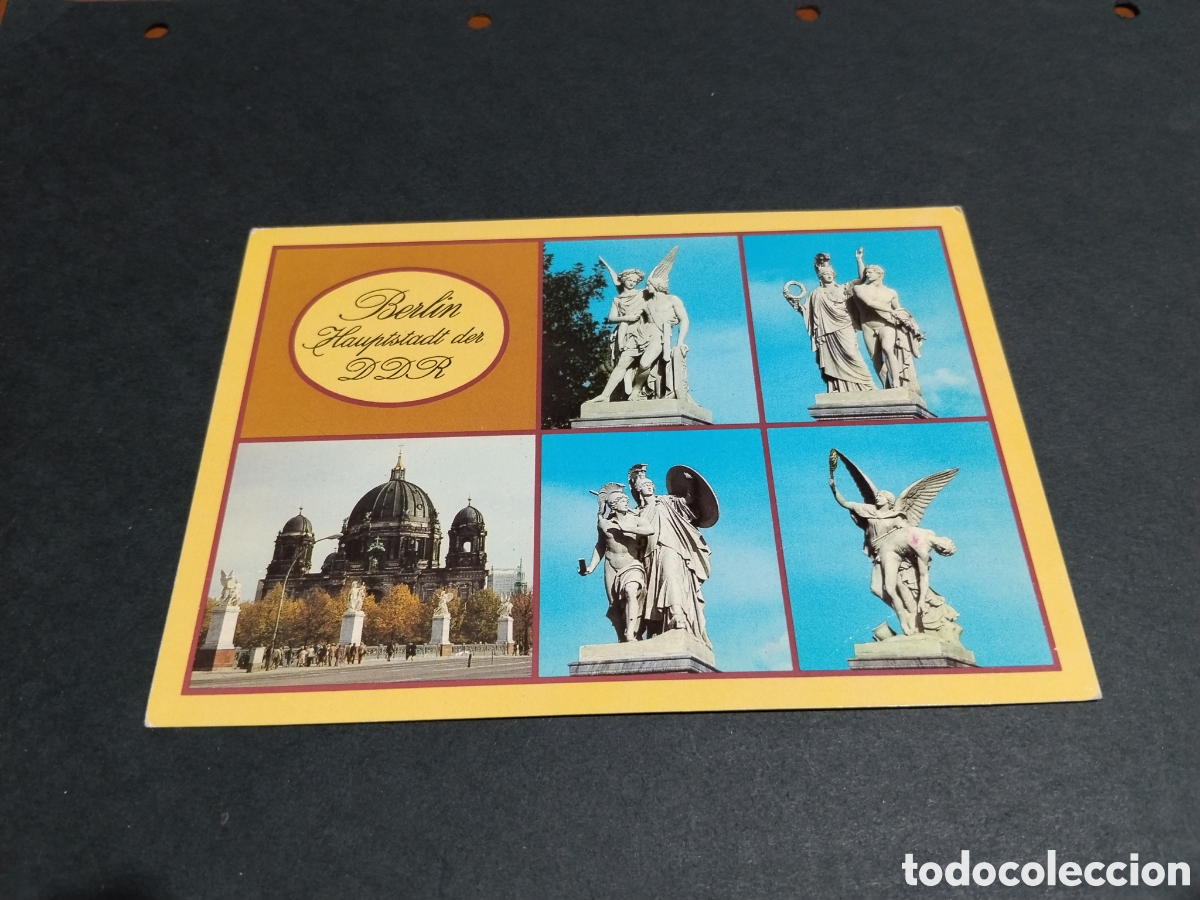 Postales: Postal Berl&iacute;n DDR estatuas