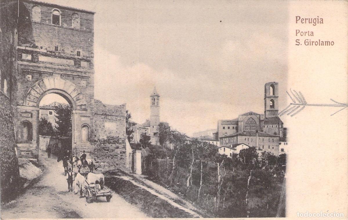 Postales: Postal de Porta San Girolamo en Perugia, Italia