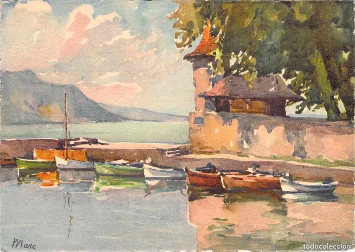 Postales: Postal de Vevey Suiza Port de la Tour