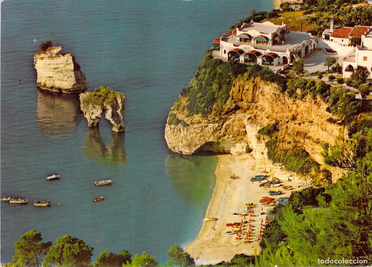 Postales: Postal de la Baia dei Mergoli en Mattinata, Italia