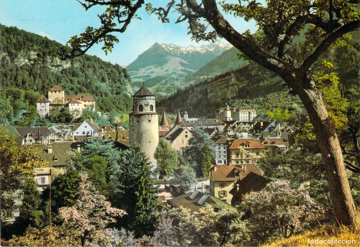 Postales: Postal de Feldkirch con vistas a la monta&ntilde;a Gurtisspitze en Austria