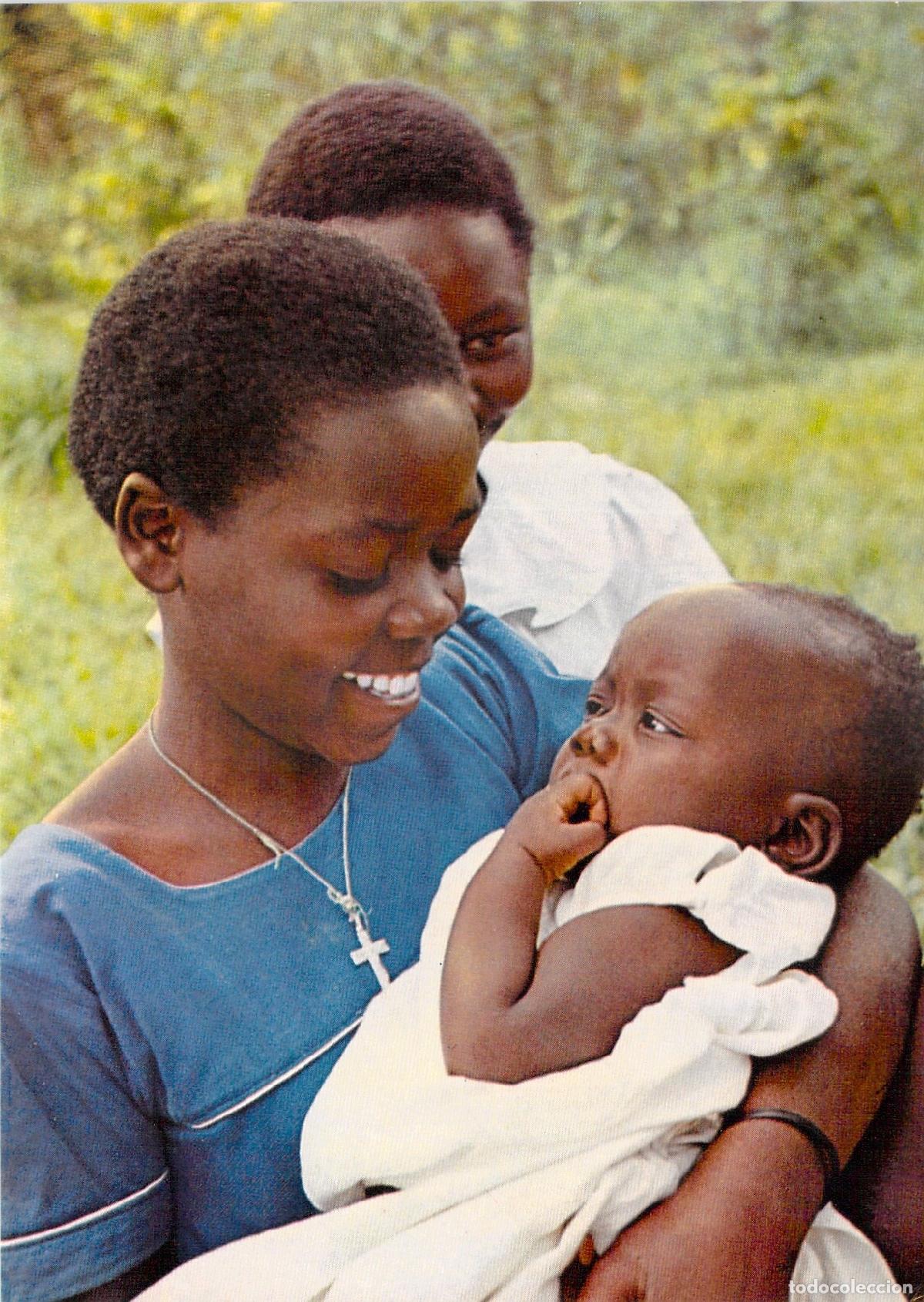 Postales: Postal de recuerdo de bautismo misionero