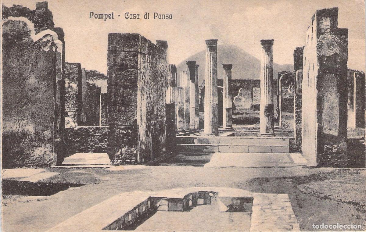 Postales: Postal de Pompeya: Casa de Pansa, Italia