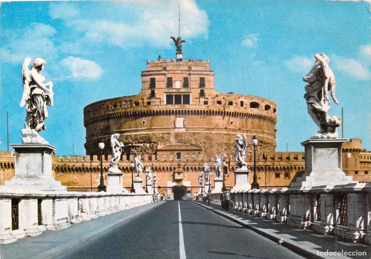 Postales: Postal de Roma - Castel Sant'Angelo y Puente